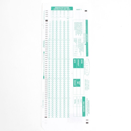 Scantron, Testing Form